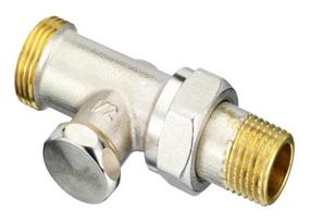 Klapid radiaatoritele Danfoss, sulgur/sirge, 1/2 tolli - väliskeere, 3/4 tolli - väliskeere