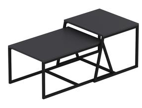 Kavos staliukas Kalune Design Minimal, juoda sp., 75 cm x 57 cm x 45 cm