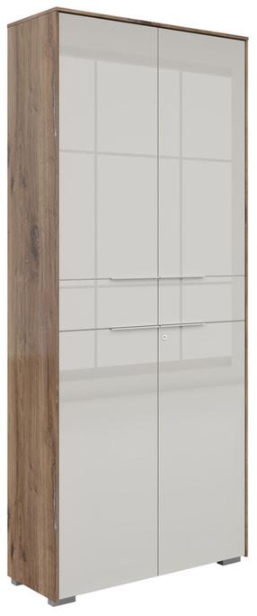 Spinta Nevada, pilka sp./flagstaff oak dark sp., 37 cm x 81 cm x 199 cm