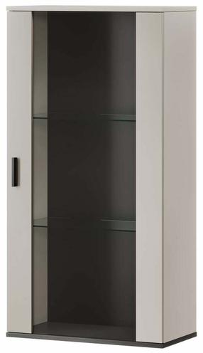 Vitrīna Cama Meble Soho S2, melns krās./kašmira krās., 29 cm x 60 cm x 112 cm
