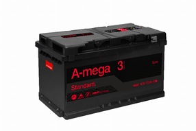 Akumuliatorius A-mega Standard, 12 V, 80 Ah, 760 A