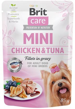 Влажный корм для собак Brit Care Mini Chicken & Tuna, курица/тунец, 0.085 кг