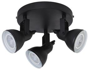 Šviestuvas lubų Searchlight Focus 1543BK, GU10, 3 x 50 W, juoda sp. / juoda sp.