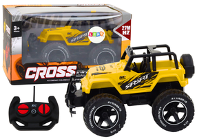 Rc внедорожник Lean Toys Cross Country, 1:18, желтый цв.
