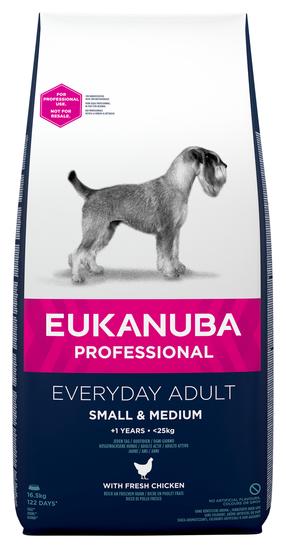 Sausas šunų maistas Eukanuba Professional Everyday Adult, vištiena/kalakutiena, 16.5 kg