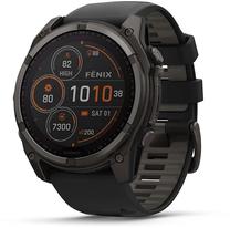 Viedais pulkstenis Garmin Fenix 8 51mm Solar Sapphire 010-02907-11, melns krās.