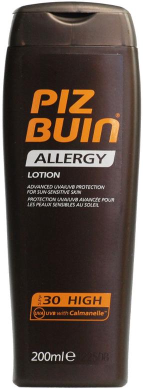 Молочко для ухода за загаром Piz Buin Allergy SPF30, 200 мл