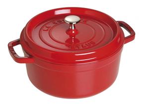 Emaliuotas ketaus puodas Staub 130 40509-852-0, Ø28 cm, 6.7 l, raudona sp.
