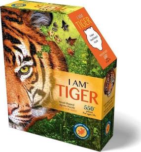 Dėlionė I Am Tiger, 71 cm x 69 cm, 550 vnt., ruda sp.