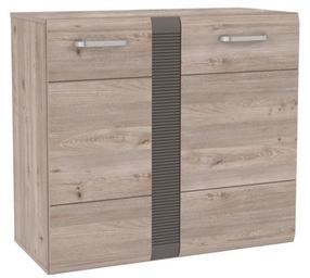 Komoda Forte Locarno LCRK221-N92, ąžuolo sp./pilka sp., 81.7 cm x 89.9 cm x 41.1 cm