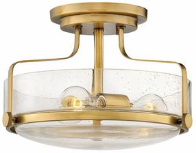Lampa griesti Elstead Lighting Harper, E27, 3 x 60 W, caurspīdīga krās. / misiņa krās.