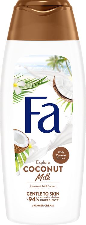 Ķermeņa mazgāšanās želeja Fa Coconut milk, 400 ml