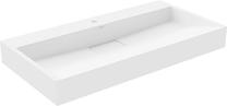 Vonios praustuvas Mexen Ava 1/O, konglomeratas, 90 cm x 46 cm x 11 cm, balta sp.