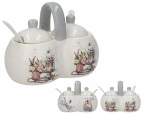 Cukura trauks Kitchen&GO, pelēka krās./(krāsa/dizains tiek izvēlēts nejauši)/brūngans krās., 250 ml