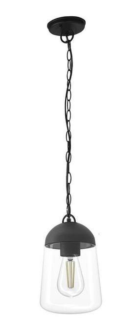 Lauko pakabinamas šviestuvas CristalRecord Nera, E27, IP44, juoda sp., 15 cm x 30 - 80 cm