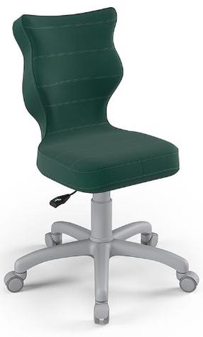 Bērnu darba krēsls Petit VT05 Size 4, 35 x 37 x 77 - 83 cm, zaļa krās./pelēka krās.