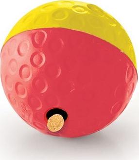 Mänguasi koerale, pall Outward Hound Treat Tumble, 13 cm, Ø 13 cm, kollane v./punane v., L