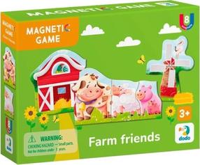 Magnetiline mäng Dodo Farm Friends, mitmevärviline, 8 tk