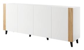 Komoda Cama Meble Faro, ąžuolo sp./balta sp., 82 cm x 42 cm x 200 cm