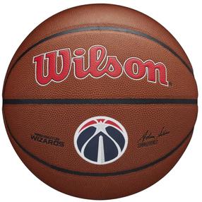 Krepšinio kamuolys Wilson Team Alliance Washington Wizards, 7 dydis, mėlyna sp./ruda sp./juoda sp.