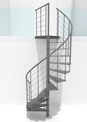 Spirālveida kāpnes Minka Milano, 140 cm x 300.3 cm