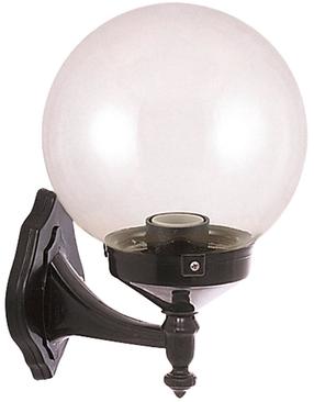 Sieninis lauko šviestuvas Opviq BAP-68160-BSY-M1, 60W, E27, IP65, juoda sp., 25 cm x 30 cm