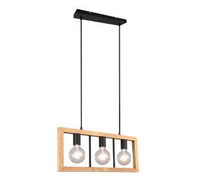 Valgusti lagi Trio Agra, E27, 3 x 10 W, puidu v. / must v.