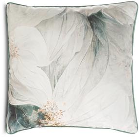 Dekoratyvinės pagalvėlės užvalkalas JA103-03, kreminė sp./turkio sp., 60 cm x 60 cm