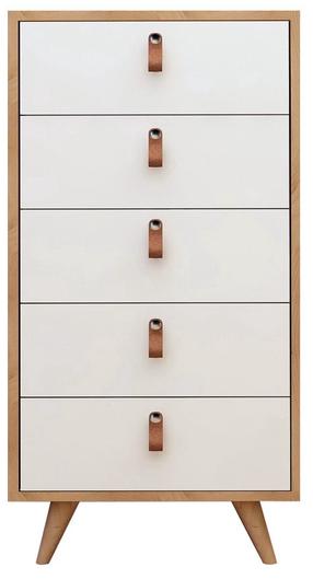 Komoda Kalune Design Frenzu 811MDD3421, ąžuolo sp./balta sp., 103 cm x 50 cm x 40 cm