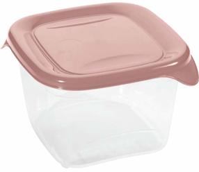 Pārtikas trauks Curver Fresh & Go 0800560W08, 1.2 l, 15.5 cm x 15.5 cm, rozā krās.