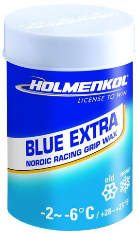 Slidžių vaškas Holmenkol Grip Blue Extra, 45 g, Mėlyna sp.