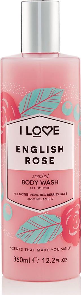 Kehapesugeel I Love English Rose, 360 ml