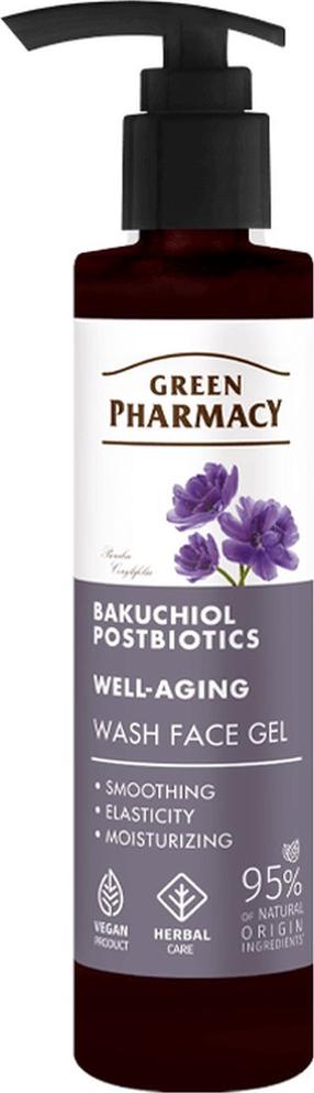 Attīroša sejas želeja Green Pharmacy Bakuchiol + Postbiotics, 200 ml