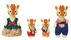 Комплект Sylvanian Families Highbranch Giraffe Family 5639, 4 шт., многоцветный