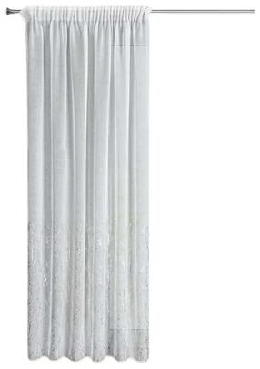 Dieninė užuolaida Melia FBW-01, balta sp./sidabro sp., 140 cm x 270 cm