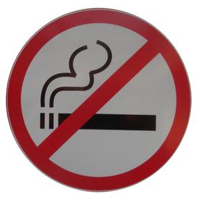Automobilio lipdukas No Smoking LIP017, 12 cm x 12 cm