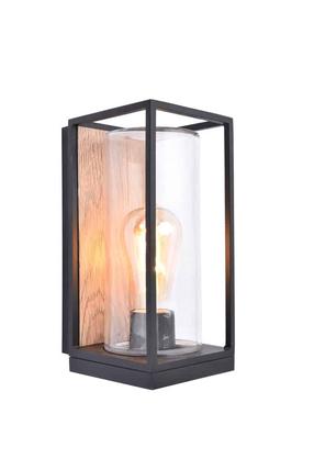 Уличный настенный светильник Lutec Flair 5288814012, 40Вт, E27, IP44, коричневый цв./черный цв., 12 см x 26 см
