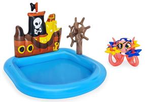 Baseinas, vaikiškas Bestway Ships Ahoy 52211, įvairių spalvų 140 cm x 130 cm x 104 cm