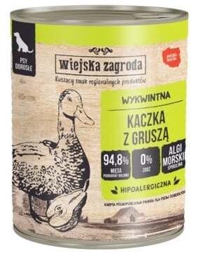 Märg koeratoit Wiejska Zagroda Duck With Pear, pardiliha, 0.8 kg