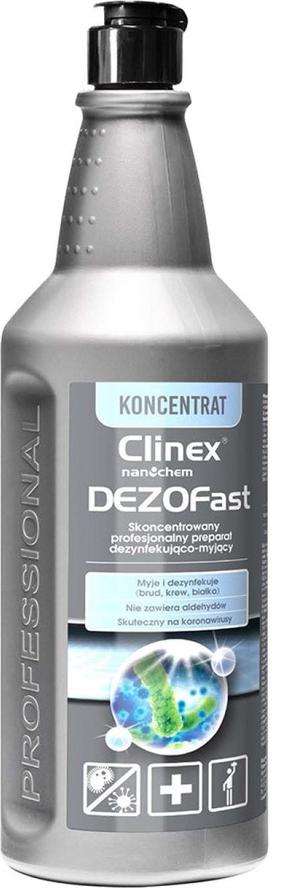 Koncentrāts Clinex Dezo Fast, tīrīšanai/dezinficēšanai, 1 l