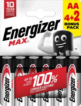 Elementai Energizer AA/LR06, 6 vnt