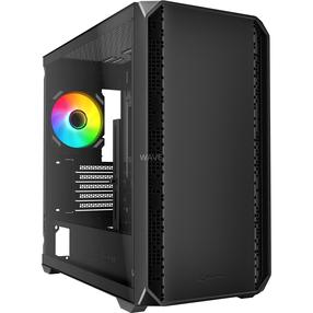 Datora korpuss Sharkoon MK2 RGB, melna krās.
