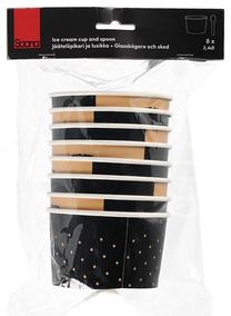 Vienkartiniai indeliai Saana Ice Cream Cup, 240 ml, 8 vnt.