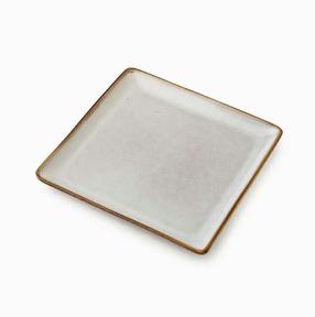 Тарелка десертная Mondex Basic Nature, 18 см x 18 см, серый цв.