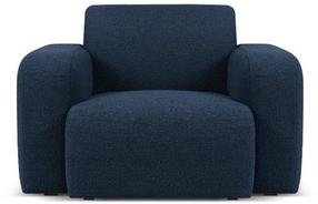 Krėslas Micadoni Home Molino Boucle, tamsiai mėlyna sp., 105 cm x 95 cm x 72 cm
