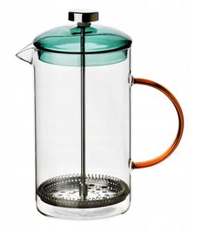 Kohvikann French Press Allesken Peter, 1 l, läbipaistev v./pruun v./roheline v.