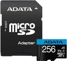 Карта памяти Adata Premier, 256 GB, 100 Мб/с - 25 Мб/с