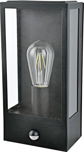 Sieninis lauko šviestuvas AZzardo Niklas AZ4487, 60W, E27, IP44, juoda sp., 16 cm x 32 cm