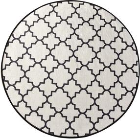 Vonios grindų kilimėlis Foutastic Kupa 359CHL4126, balta sp., 100 cm x 100 cm, Ø 100 cm