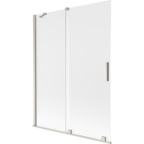 Dušo sienelė Mexen Velar, 130 cm x 150 cm, skaidri sp./matinio nikelio sp./matinis